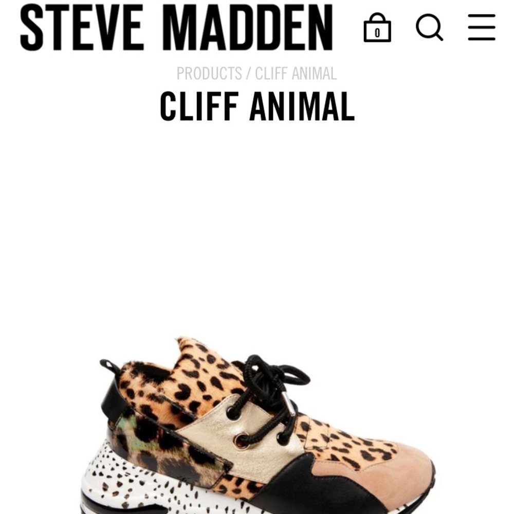 Steve Madden leopard sneakers